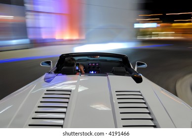 Lamborghini Gallardo Spyder Moving At Night