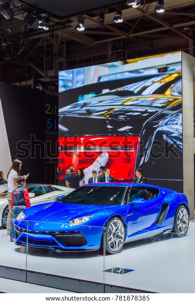 Lamborghini at Paris Auto Motor Show. Paris, France\
- October 5, 2014
