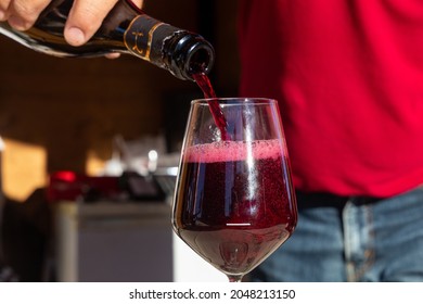 Lambrusco Sparkling Wine Typical Italian Products Modena