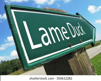 Lame Duck Road Sign