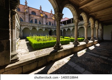 LAMEGO, PORTUGAL - CIRCA MAY 2019: Cloister of Lamego Cathedral.