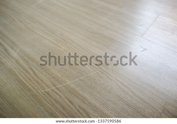 Laminated Wood Floor Scratched Stock Photo Edit Now 1337590586