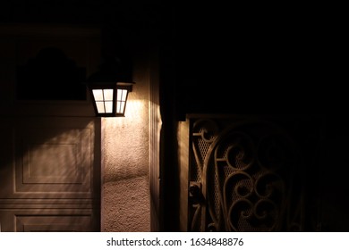 Lamp in front of the house always turn on for welcome home. Downey, California - Shutterstock ID 1634848876