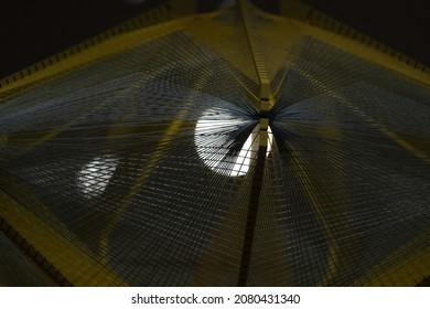 lamp in a grid close up close up
