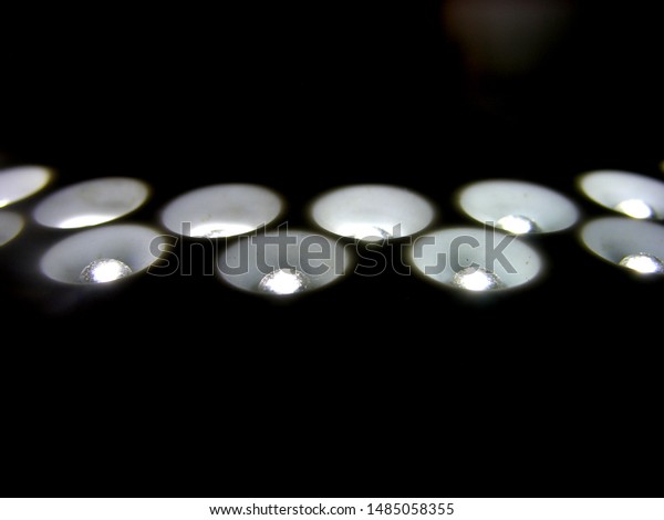 Lamp Led Light Sources Dark Room Stock Photo Edit Now