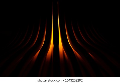 The lamp and the light form an abstract pattern. The light and the darkness.