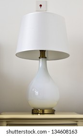 lamp on the table