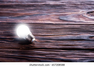Lamp are on the table