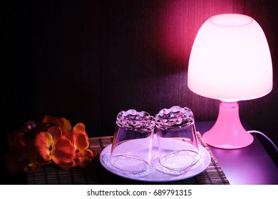 Lamp on a table 