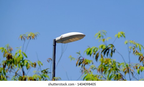 Lamp Post Close Up During Day Time