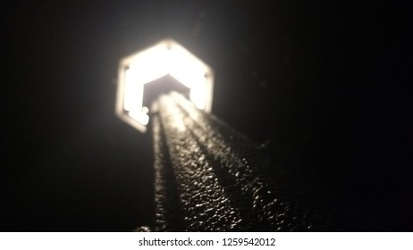 Lamp post at night