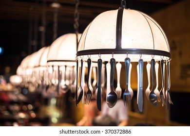 lamp in the restaurant 