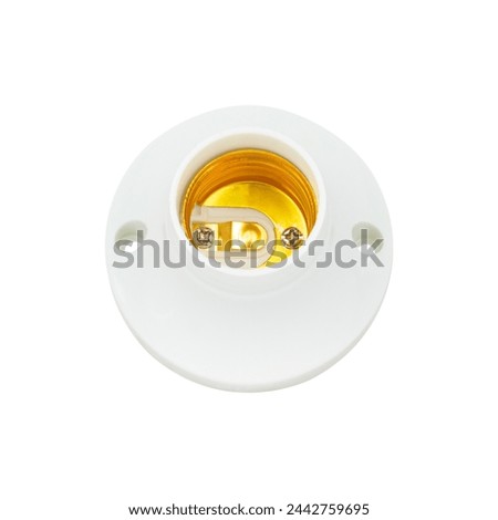 lamp socket, light bulb socket, isolated from the background