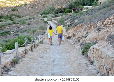 Lampedusa, Italy, September/21/2012, The Rabbit Beach, Tourists In The Summer