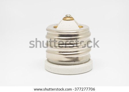 Lampholder adapter from E40 to E27. It is good for energy saving.