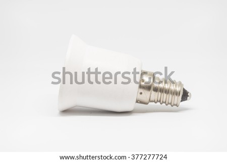 Lampholder adapter from E40 to E27. It is good for energy saving.
