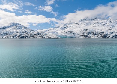 Lamplugh Glacier is an 8-mile-long glacier located in Glacier Bay National Park and Preserve in the U.S. state of Alaska near Johns Hopkins Inlet. - Powered by Shutterstock