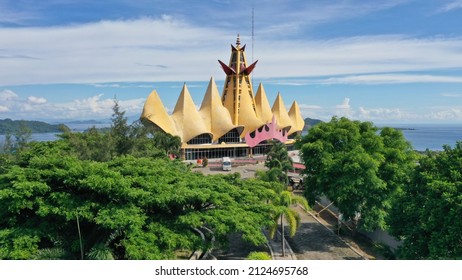 
Lampung's landmark is called the siger tower - Shutterstock ID 2124695768