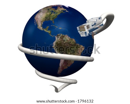 Lan cable around the Earth