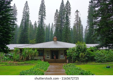 LANAI, HAWAII -31 MAR 2018- View Of A Building In The Center Of Lanai City, Former Home Of The Dole Plantation On The Island Of Lanai, HI. 