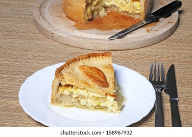 Lancashire Cheese And Onion Pie, England, UK, Western Europe.