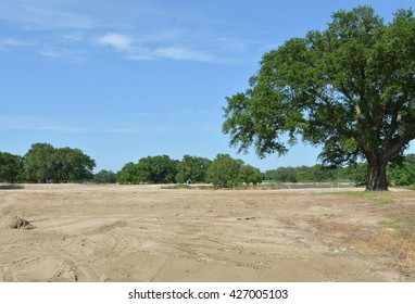 Land being prepared for construction of a golf course.