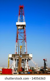 A Land Drilling Rig In Shengli Oil Plant,CHN