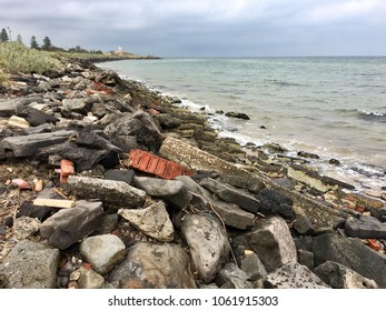 Land Fill Rubble Being Recycled Water Stock Photo 1061915303 