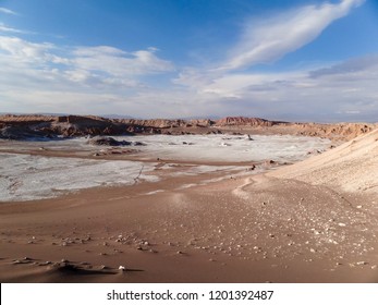 Land Full Of Salt In Mon Valley (Valle De La Luna), Atacama Desert, Chile