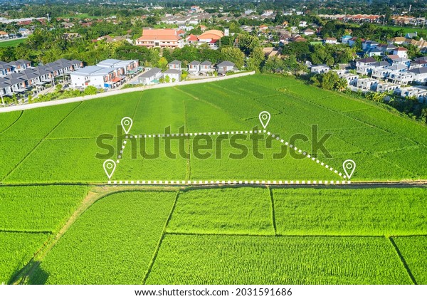 Land Plot Aerial View Identify Registration Stock Photo (Edit Now ...