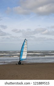 Land Sailing On The Beach