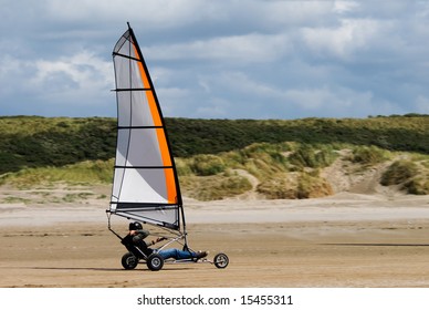 land sailing on the beach in summer - Powered by Shutterstock