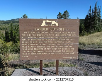 Lander Cutoff Marker On The Oregon Trail