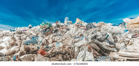 landfill of municipal waste in nature, environmental protection, ecology - Powered by Shutterstock