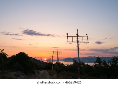 Landing Lights Of Dubrovnik Airport