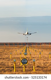 Landing Plane In Riga