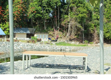 Landing Site For Flying Fox Activity At Polumpung Melangkap View Camp Site, Kota Belud, Sabah, Malaysia On The August 31, 2019.