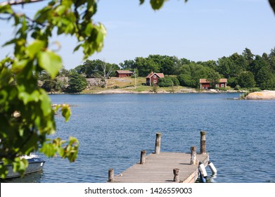 A Landing Stage In Stendörrens Nature Reserve In Sörmland (aka Södermanland), Sweden