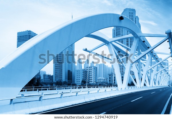 The
landmark bridge in Tianjin, China - Progress
Bridge