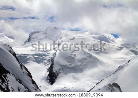 Similar – Monte Rosa and Lyskamm mountain panorama from Gornergrat