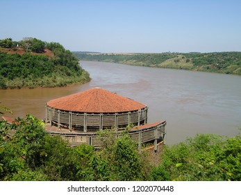 Landmark Three Borders Brazil Argentina Paraguay Stock Photo 1202070448 ...