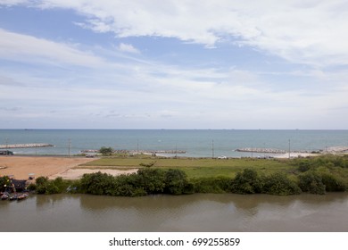 Landmarks Rayong Beach Paknam River White Stock Photo 699255859 ...