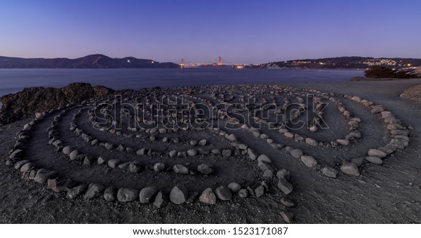 Lands End Labyrinth Golden Gate Bridge Stock Photo Edit Now 1523171087