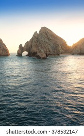 Land's End Rock formation and natural arch in Cabo San Lucas, Mexico