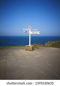 Lands End Sign, Cornish Coast