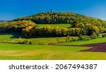 Landsberg Castle near Meiningen in autumn light - Thuringia