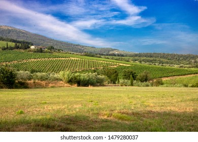 Landscaipe Of Tuscan Countryside In Province Of Pistoia, Italy 