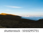 Landscape above clouds