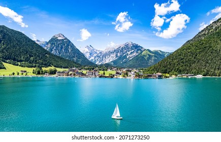 landscape at the achensee lake in austria - pertisau - Shutterstock ID 2071273250