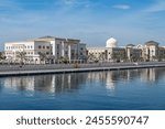 Landscape of an administrative district of the Sharjah emirate, United Arab Emirates